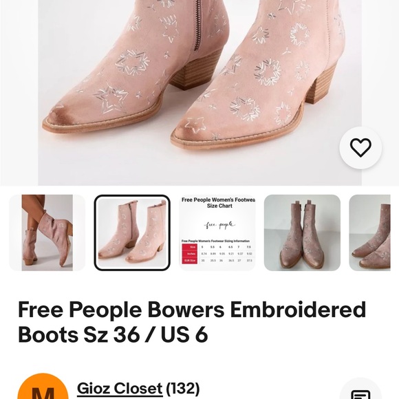 Free People Bowers boots size 36 - Picture 5 of 16